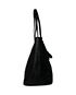Panarea Tote Coated Canvas Black L AC 01-RU-0124, side view